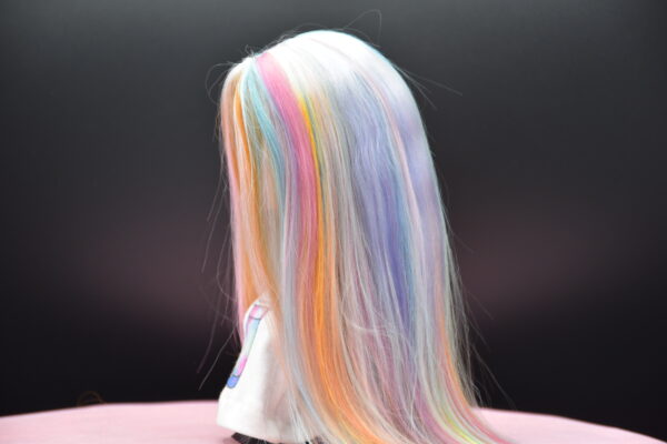 "Rainbow Cookie" - Colorful highlighted alpaca wig - Image 5