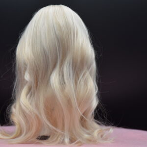 “White Almond” – Blonde streaked alpaka wig