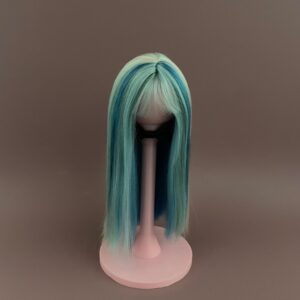 “Ocean Waves” – White blond blue Alpaca Wig