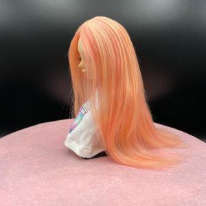 BJD 1/4 – Alpaka Wig „Wild Strawberry Rose“ passend für Minifee