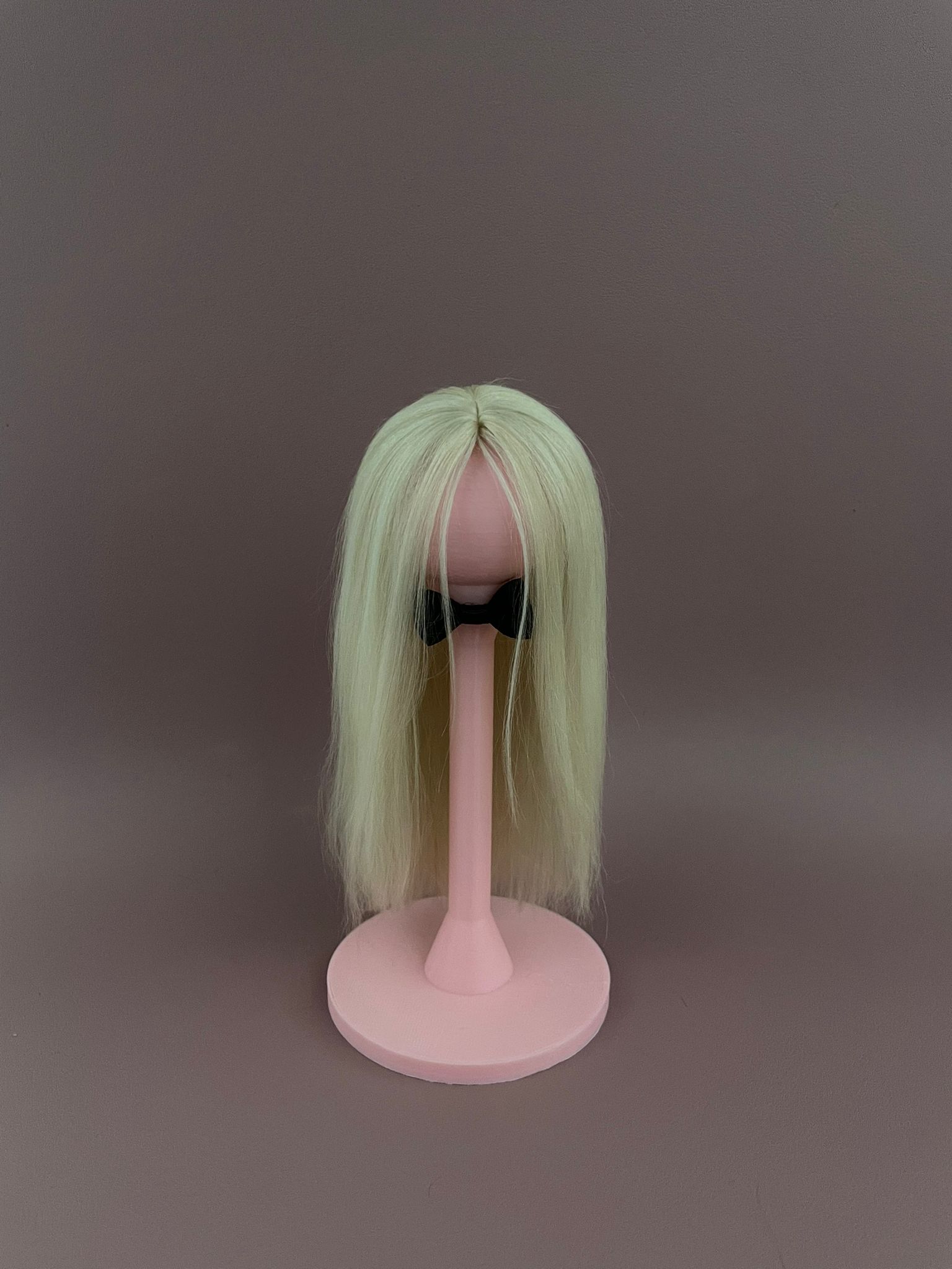 "Soft Milk" - Light blonde BJD alpaca wig - 1/6